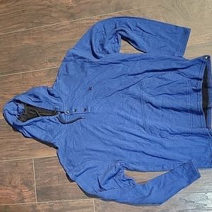 Xl Hurley lightweight hoodie blue with black pinstripes skateboard surfing #A1